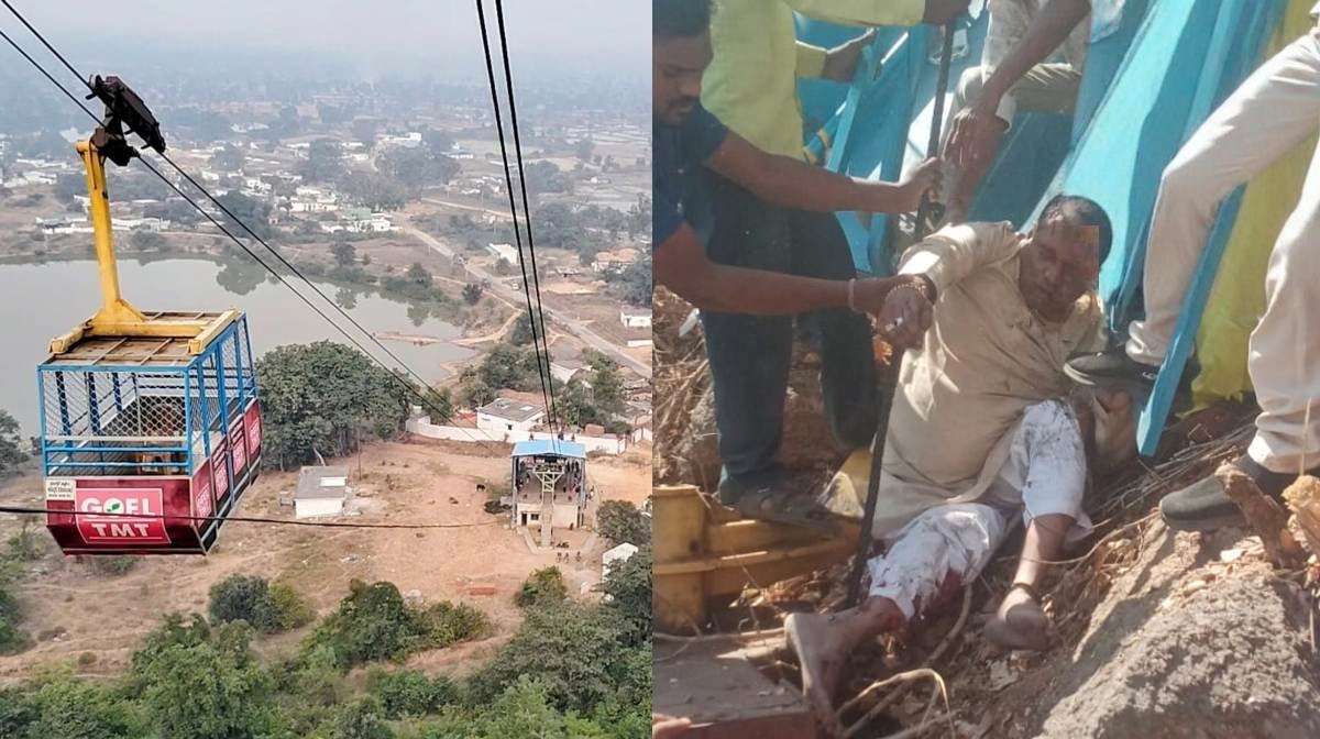 खल्लारी मंदिर में बड़ा हादसा: रोप-वे केबल टूटने से कई श्रद्धालु घायल 1 IMG 20260322 115835