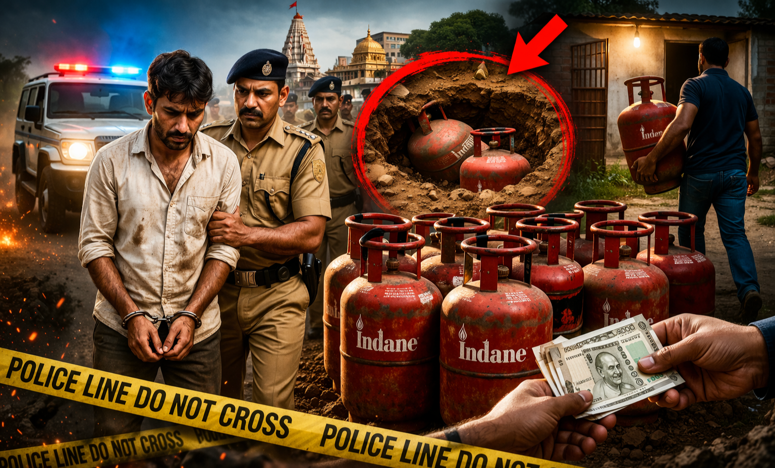 रायपुर: अवैध गैस सिलेंडर कारोबार का भंडाफोड़, 16 सिलेंडर के साथ आरोपी गिरफ्तार 1 IMG 20260322 122320