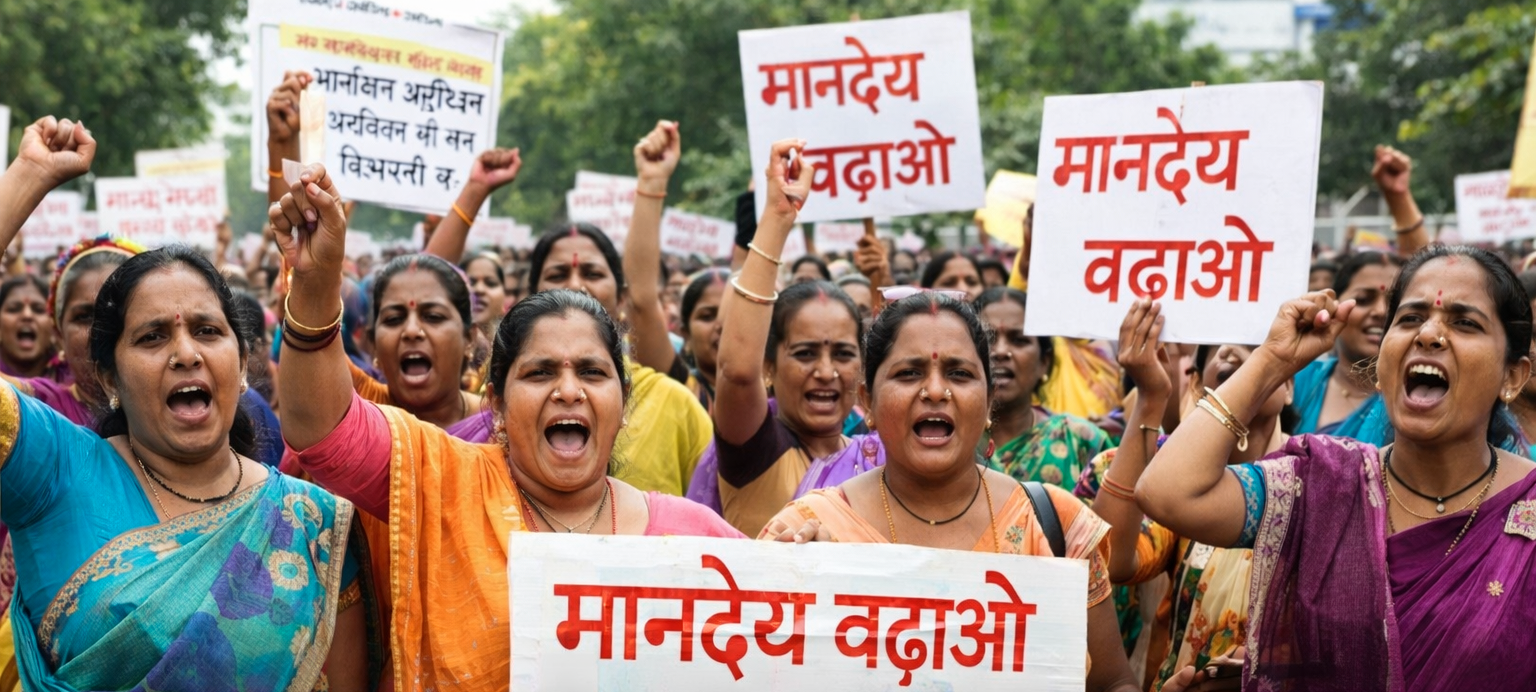 बिहान की महिलाओं का हल्ला बोल: मानदेय बढ़ाने सहित मांगों को लेकर तूता में राज्यस्तरीय प्रदर्शन आज 1 IMG 20260323 105311